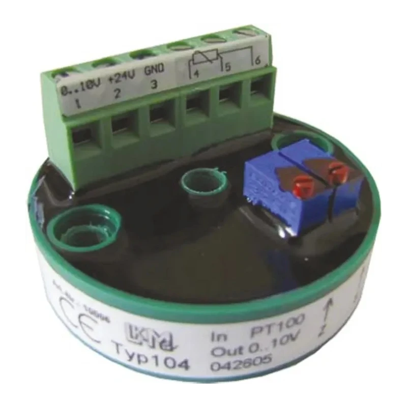 LKMelectronic Temperature Transmitter PT100 Input 36V, Operating Temp -40°C to 85°C LKM 104/2