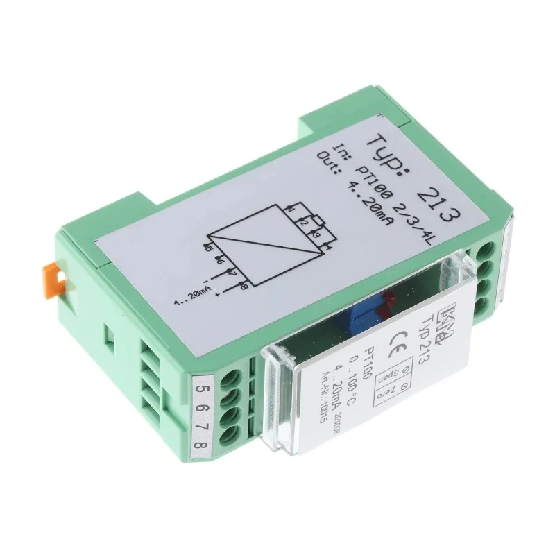 LKMelectronic Temperature Transmitter PT100 Input 36V, Operating Temperature -40°C to 85°C LKM 213/2