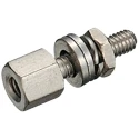 JAE D20418 Series Straight D-Sub Backshell Silver Japan D20418-2F