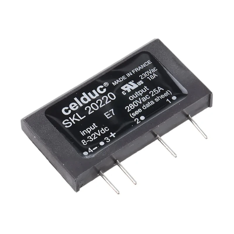 Celduc Solid State Relay SKL20220, 25 A Load, PCB Mount, 280 V Load, 32 V Control SKL20220