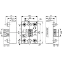 Celduc SC Series Solid State Relay 50 A Load 600 V AC Load Panel Mount Thyristor Output SCB865300