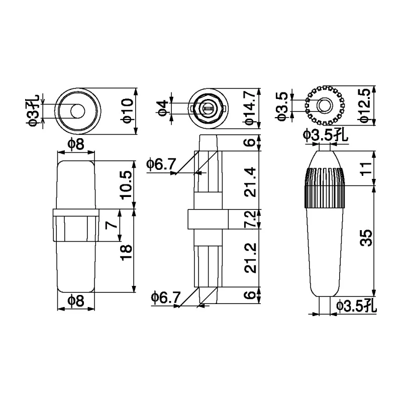 Sato Parts 10A In-line Fuse Holder for Maxi F-22