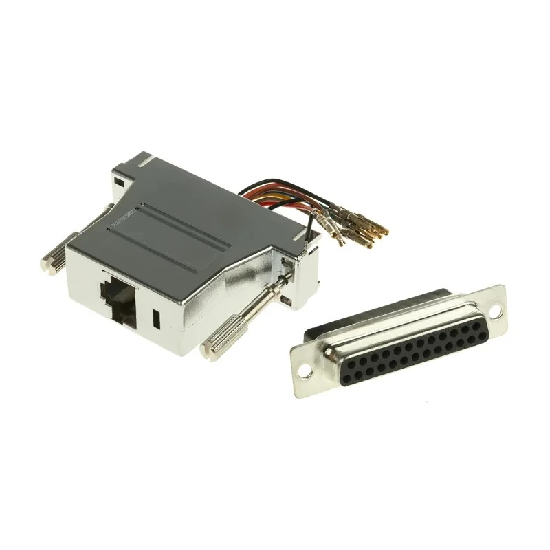 RS PRO 25-Way D-Sub to Female Female RJ45 Female Female D-Sub Adapter 370-5203