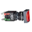 Schneider Electric Harmony XB6 Series Illuminated Push Button Switch, Latching, Panel Mount, 16 mm Cutout, SPST XB6DF4B2B
