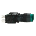Schneider Electric Harmony XB6 Series Illuminated Push Button Switch, Spring Return, Panel Mount, 16 mm Cutout XB6AE3B1B