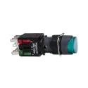 Schneider Electric Harmony XB6 Series Illuminated Push Button Switch, Spring Return, Panel Mount, 16 mm Cutout XB6AE3B1B