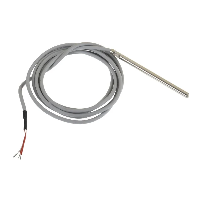 RS PRO PT100 RTD Sensor 6 mm Diameter, 100 mm Length, 3 Wire, Class A Accuracy, Stainless Steel Probe 200°C Max PT100