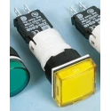 Schneider Electric Panel Mount Yellow LED Pilot Light Harmony XB6 16 mm Cutout 30V AC/DC IP65 Round XB6CV5BB