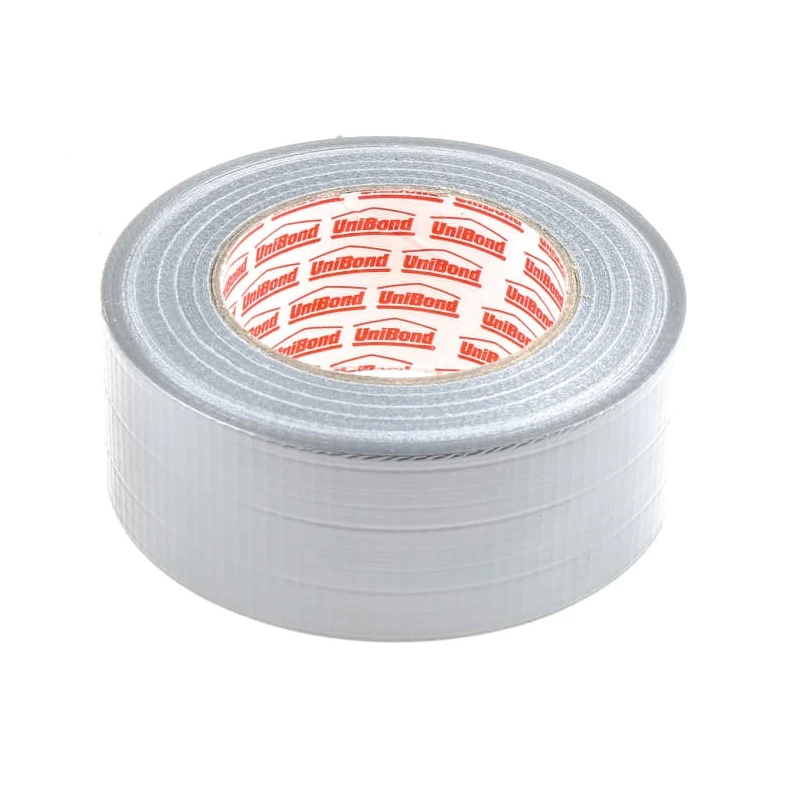 Loctite UniBond Duct Tape, 50 m x 50 mm, Silver, PE Coated Finish IDH 1405197