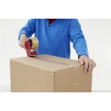 Tesa Brown Packing Tape 75mm Width, 66m Length, 46μm Thickness with Natural Rubber Adhesive 04089-00007-06