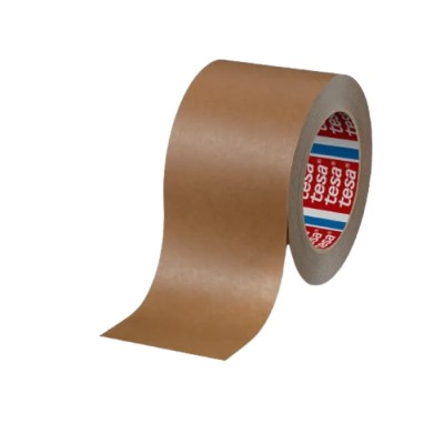 Tesa Brown Kraft Paper Backed Packing Tape 50 mm x 50 m Synthetic Rubber Adhesive 125μm Thickness 04313-00000-12