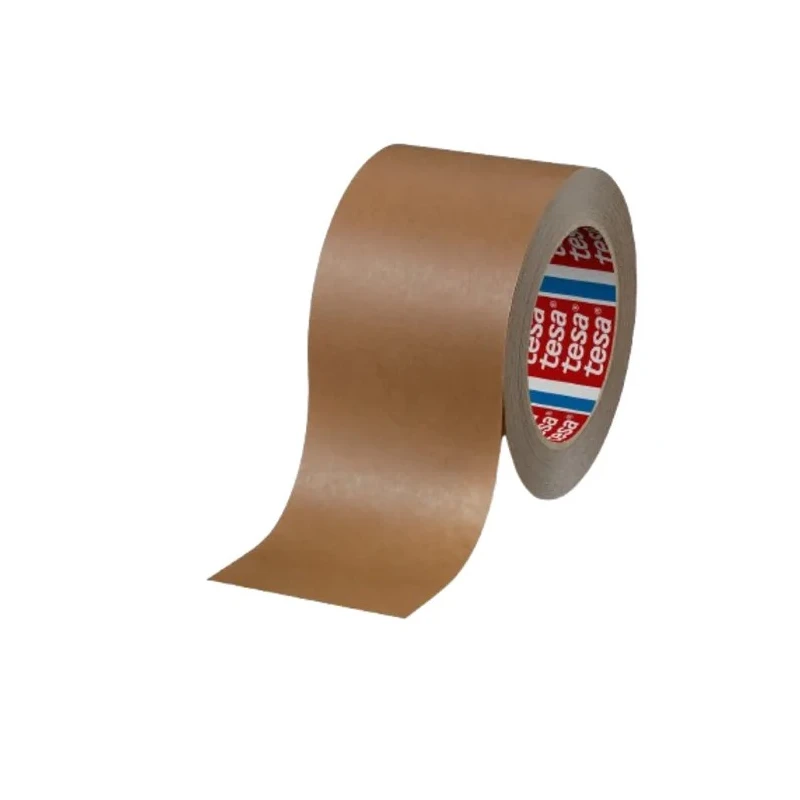 Tesa Brown Kraft Paper Backed Packing Tape 50 mm x 50 m Synthetic Rubber Adhesive 125μm Thickness 04313-00000-12