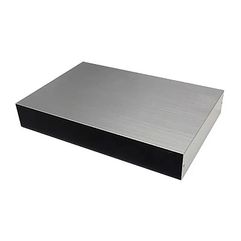 Takachi Electric Industrial Aluminium Desktop Enclosure Silver Black 130 mm x 90 mm x 30 mm YM13-3-9