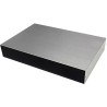 Takachi Electric Industrial Aluminium Desktop Enclosure Silver Black 130 mm x 90 mm x 30 mm YM13-3-9