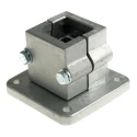 Rose+Krieger M8 Base Clamp Connecting Component for 40 mm Strut Profile, Groove Size 73 mm, Round Tube Size 8.5 13400005020