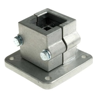Rose+Krieger M8 Base Clamp Connecting Component for 40 mm Strut Profile, Groove Size 73 mm, Round Tube Size 8.5 13400005020