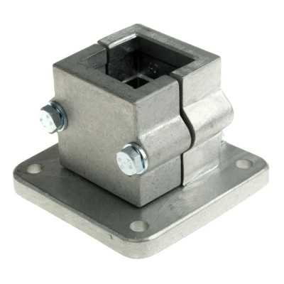 Rose+Krieger M8 Base Clamp Connecting Component for 40 mm Strut Profile, Groove Size 73 mm, Round Tube Size 8.5 13400005020