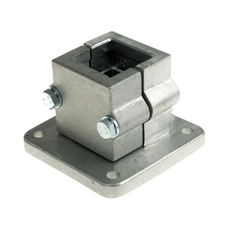Rose+Krieger M8 Base Clamp Connecting Component for 40 mm Strut Profile, Groove Size 73 mm, Round Tube Size 8.5 13400005020