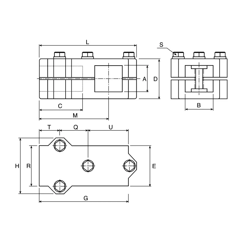 Rose+Krieger M8 Angle Clamp Connecting Component for 40 mm Strut Profile and 40.4 mm Round Tube 114000050200