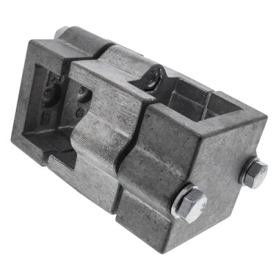 Rose+Krieger Connecting Component Cross Clamp M10, Strut Profile 40 mm, Round Tube Size 40.3 mm 104000050200