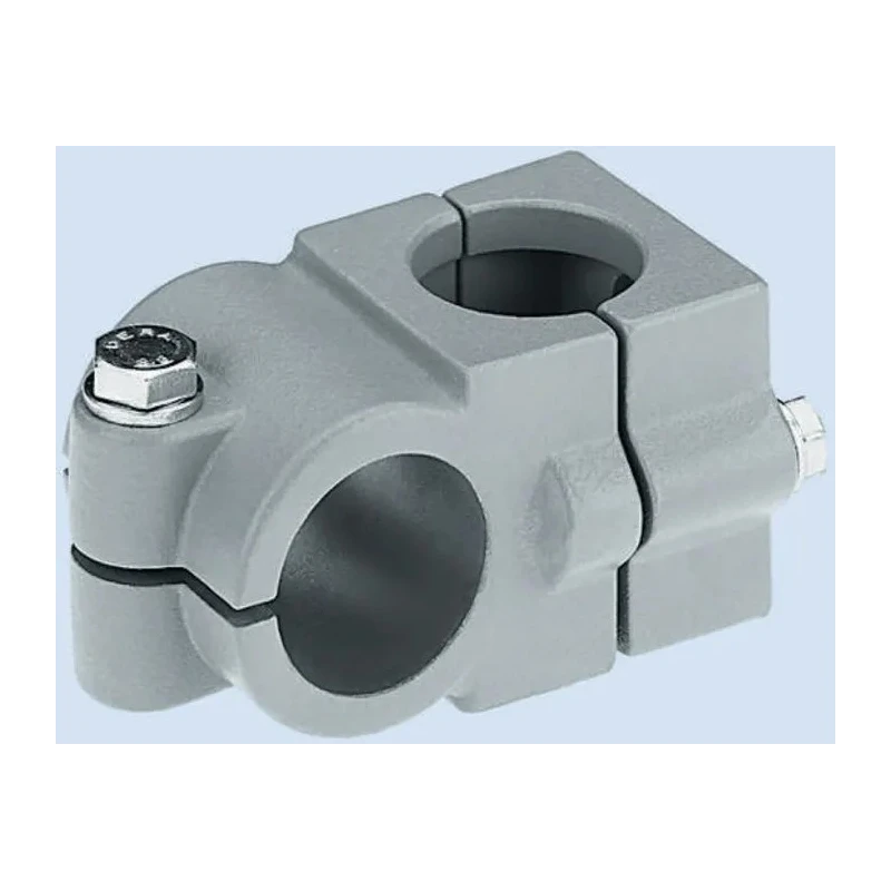 Rose+Krieger Connecting Component Cross Clamp, Strut Profile 40 mm, Round Tube Size 40.3 mm, Die Cast Aluminium 104000050200
