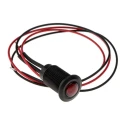 Oxley Red LED Panel Mount Indicator 10.2 mm Mount Hole, IP66 Sealed, 230V AC, Flying Lead Termination OXL/CLH/100/230/FL30/AL