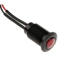 Oxley Red LED Panel Mount Indicator 10.2 mm Mount Hole, IP66 Sealed, 230V AC, Flying Lead Termination OXL/CLH/100/230/FL30/AL