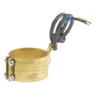 Acim Jouanin 340 °C Band Heater, 375 W, 230V AC, Mica Shielded, Sealed Brass Clamps L6038C37A5