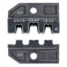 Knipex Crimp Die Set, Coaxial Type Crimp Die, Insulated, 0.5 to 6 mm², Black 97 49 05