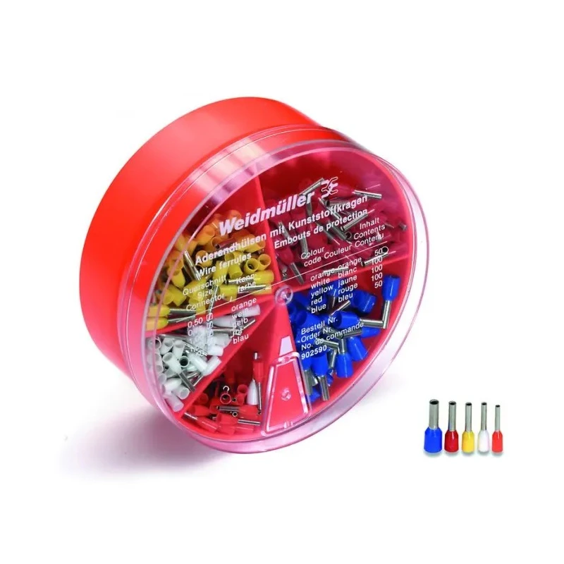 Weidmüller Bootlace Ferrule German Colour Coded Crimp Terminal Kit 0.5mm² to 2.5mm² 9025430000