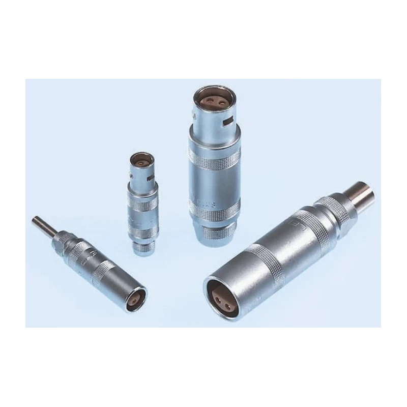 Reckmann Thermocouple Connector for Use with Simplex Thermocouple, LEMO Plug Connector, PEEK Insulator, Gold-Plated R9-1709