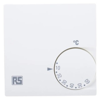 RS PRO CO Thermostat 10 A, 230V ac, Temperature Range 10 to 60°C 375-0168