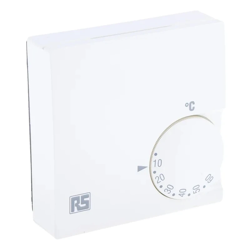 RS PRO CO Thermostat 10 A, 230V ac, Temperature Range 10 to 60°C 375-0168