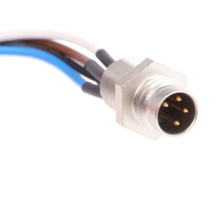 Lumberg Automation Sensor Actuator Cable Male 4 Way Straight to Female 34 Way Unterminated 500 mm RSMF 4/0.5M