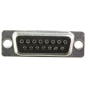 ITT Cannon ZDF 15 Way Straight 2.77 mm Pitch Panel Mount D-Sub Connector with 120 in Through Hole Female 119998-2836
