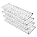 RS PRO Chrome-Plated Steel Silver Wire Shelf 460mm 374-1574