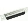 ITT Cannon 25 Way Straight Panel Mount D-Sub Connector 2.77 mm Pitch Steel Housing Female 119998-2837