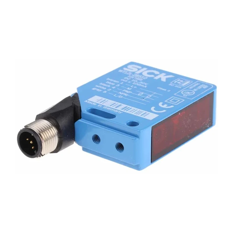 SICK Diffuse Photoelectric Sensor, Block Sensor, PNP Output, 20 mm to 50 mm Detection Range, Metal Housing, IP69K WT12L-2B510