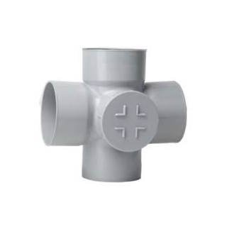 fusion-pvc-swr-self-fit-double-tee-with-door-110mm-4-inches-43129