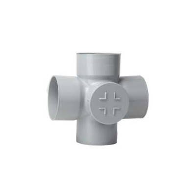 fusion-pvc-swr-self-fit-double-tee-with-door-110mm-4-inches-43129