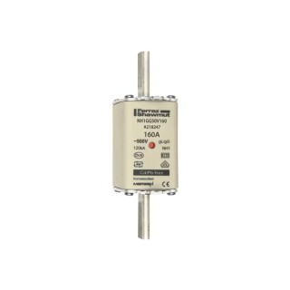 Mersen 160A NH Fuse NH1 500V AC High Quality Ceramic Fuse with Leaf Spring Indication A218247 / NH1GG50V160