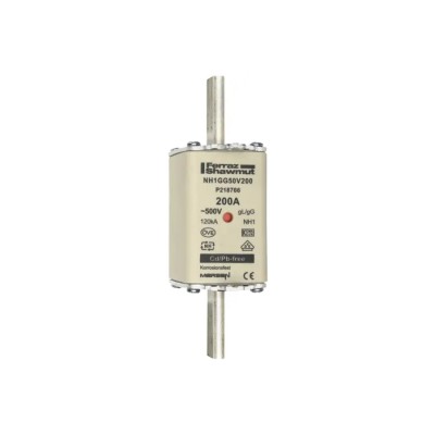 Mersen 200A NH Fuse NH1 500V AC Ceramic Fuse with Blown Indicator P218766 / NH1GG50V200