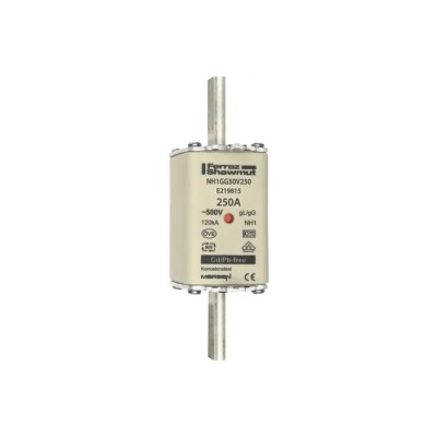 Mersen 250A NH Fuse NH1 500V ac E219815 / NH1GG50V250