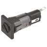 Bulgin 10A Panel Mount Fuse Holder, 1P-Pole for 5 x 20 mm Fuse, 250V AC FX0369/2