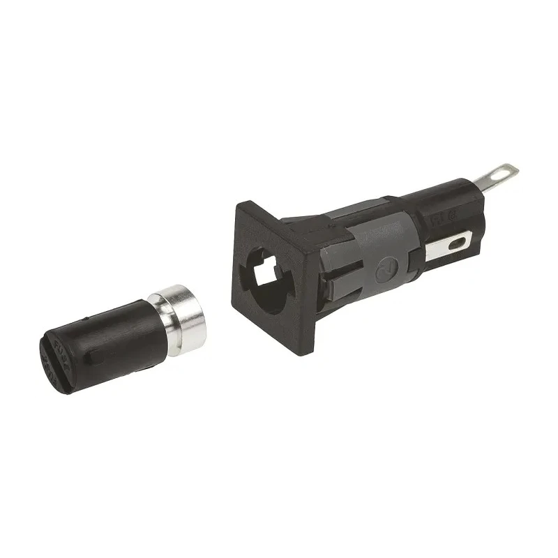 Bulgin 10A Panel Mount Fuse Holder, 1P-Pole for 5 x 20 mm Fuse, 250V AC FX0369/2