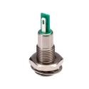 Bulgin DX Series Green Panel Mount Indicator 12V DC 25mA Solder Tab Termination IP67 Recessed DX0505/GN/12