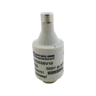 Mersen 10A 500V D2 Diazed Fuse Bottle Fuse E27 Thread Size Ceramic Body Red Cap K200707 / DIIGG50V10