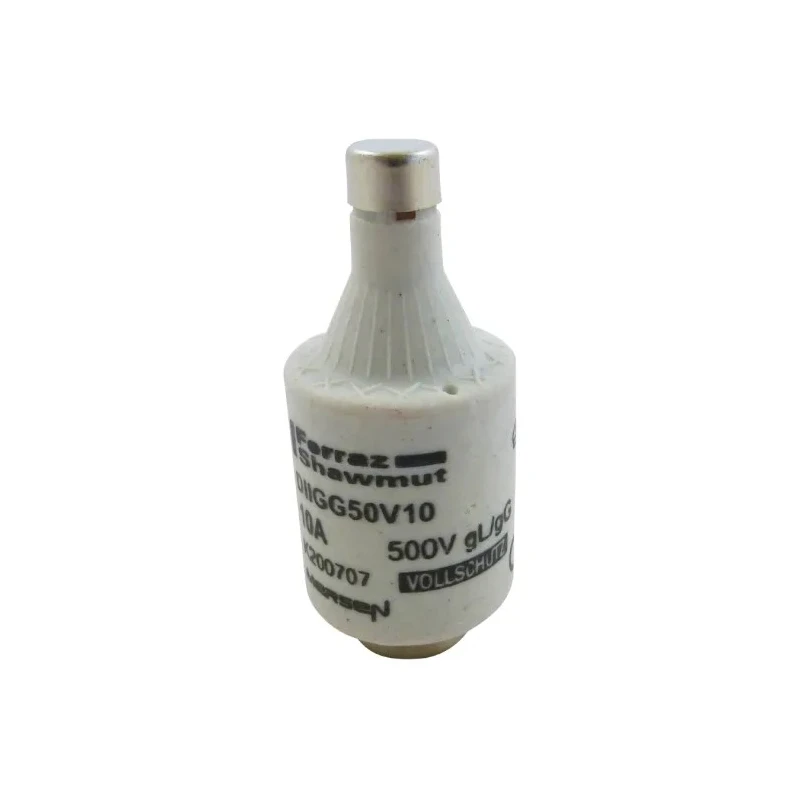 Mersen 10A 500V D2 Diazed Fuse Bottle Fuse E27 Thread Size Ceramic Body Red Cap K200707 / DIIGG50V10