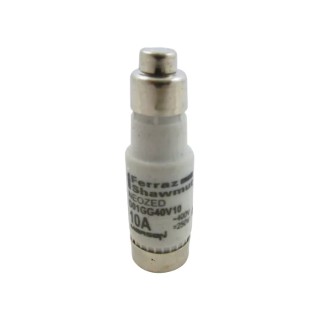 Mersen 10A 400V AC Ceramic Body Red Cap Neozed Fuse D01 W211090 / D01GG40V10