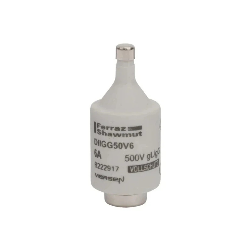 Mersen 6A, 500V D2 Diazed Fuse, E27 Thread Size, Breaking Capacity 50kA B222917 / DIIGG50V6
